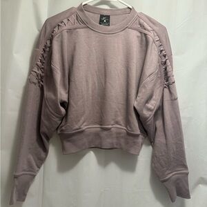 Nike Women's Mauve Ruffled Sweatshirt